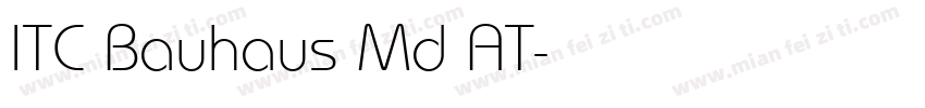 ITC Bauhaus Md AT字体转换